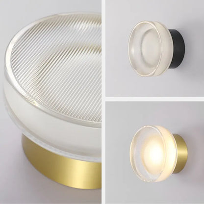RoyaleGlow Spanische Glas LED Wandleuchte - Luxus Nachtisch Dekorative Wandlampe
