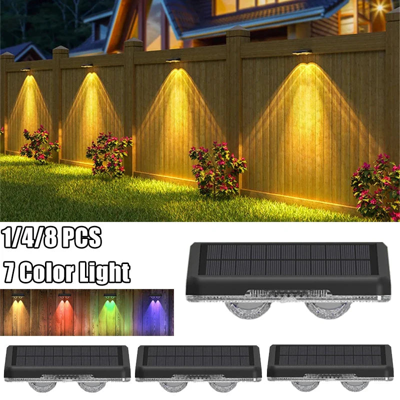 Solar Zaunlichter – Außen LED Garten Wandlichter