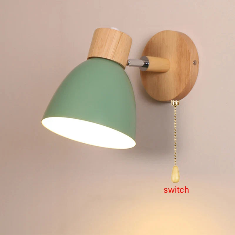 Weiße Macaron-Wandlampe