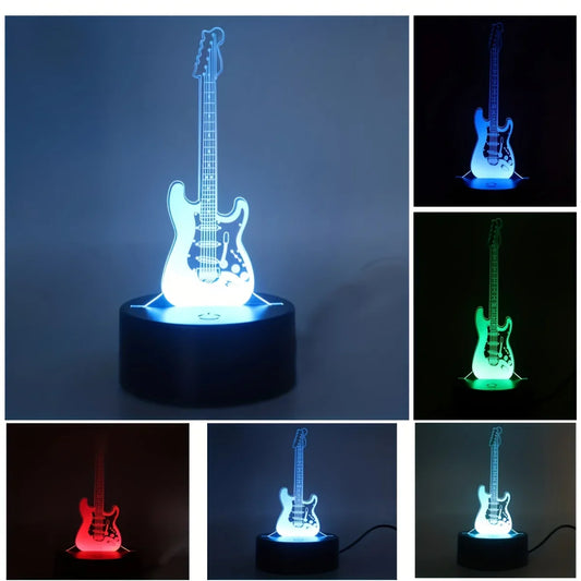 3D Gitarre Nachtlicht