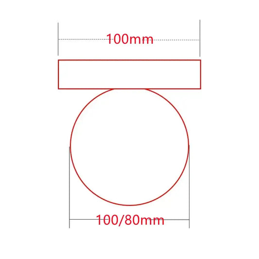 Bunte Makaron LED Wandleuchte 10/12cm