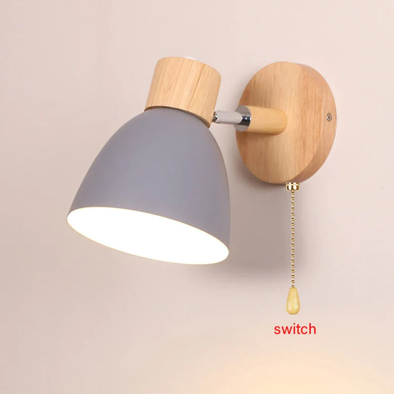 Weiße Macaron-Wandlampe