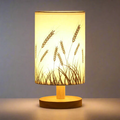 Garduru-Leinen Tischlampe mit Touch-Bedienung | USB-betriebene LED Nachtlampe | Warmweiße Stimmungsleuchte für gemütliche Wohnraumdekoration - Damero
