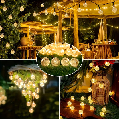 Solar Crystal Light String – LED Außen Dekoration