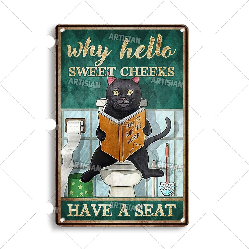 Vintage Cat | Metallposter