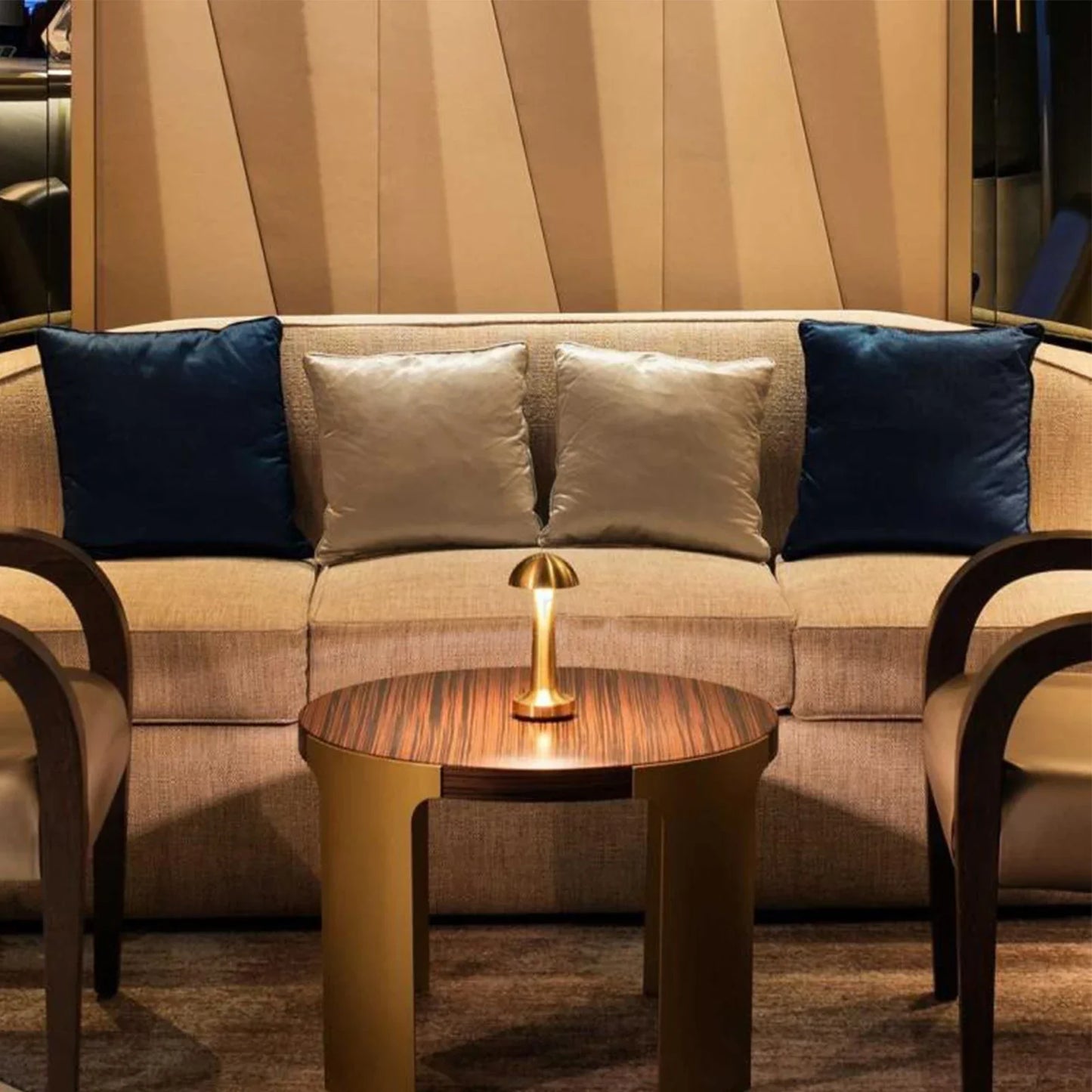Bar Stil Retro Tischlampe - Touch Sensor Wiederaufladbare LED Lampe für Schlafzimmer