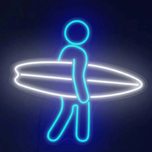 Surfer Dude Neon-Schild