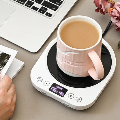 Royaleva Kaffeetassenwärmer Platte – Elektrische heiße Platte mit Timer & einstellbarer Wärme, 36W