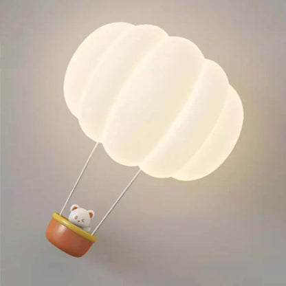 Charmante Kürbis Heißluftballon Wandlampe für Kinderzimmer