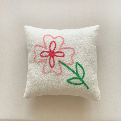 Soléa – Jacquard-Kissenbezug mit raffiniertem Sonnenblumenmuster