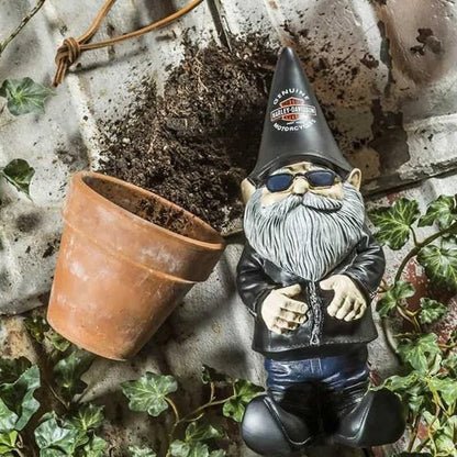 Bezaubernder Lokomotiv-Zwerg Gartenornament
