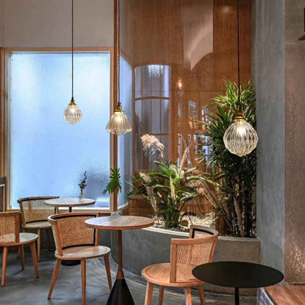 Glas LED Hängeleuchte – Moderne Wandlampe im Nordic-Stil