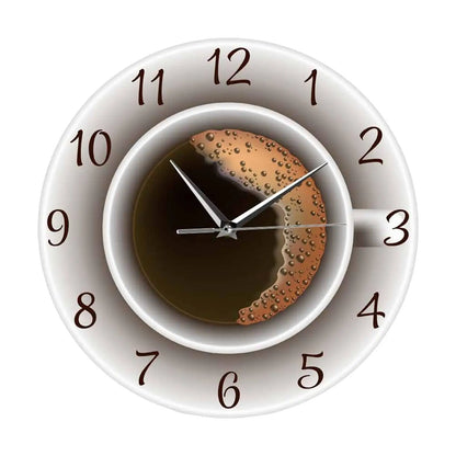 Kaffeetassen-Wanduhr Küche