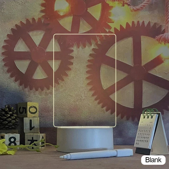 Kreative LED Notizbrett Nachtlampe