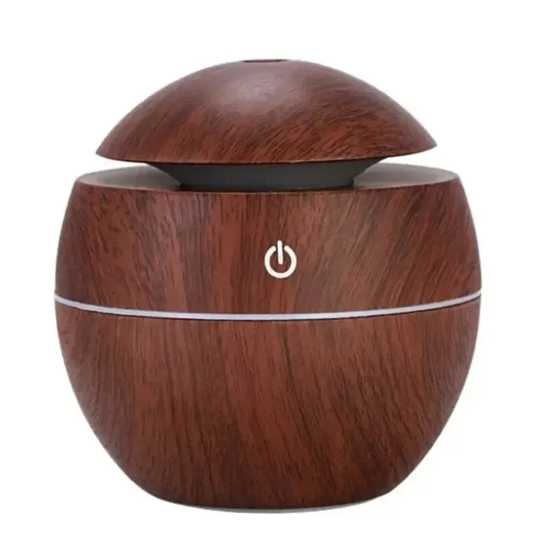 USB Ultraschall-Kaltnebel-Sprühgerät Aroma Diffuser Mini Holzmaserung Luftbefeuchter für den Hausgebrauch