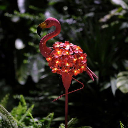 Royelux Flamingo Solar Stake Light - Dekorative Metall Gartenlampe