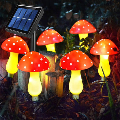 Garduru LED Gartenlampe | Solar Pilz Licht | Wasserdicht & Stimmungsvolle Beleuchtung | Deko für Garten & Weg