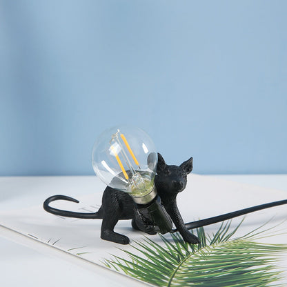 Royaleva Say Cheese Maus Tischlampe - Künstlerische Harz LED Licht Dekor