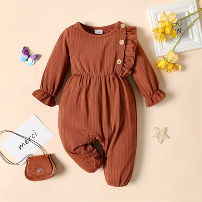 Baby-Pyjama-Set mit Knöpfen und Schmetterlingsmuster