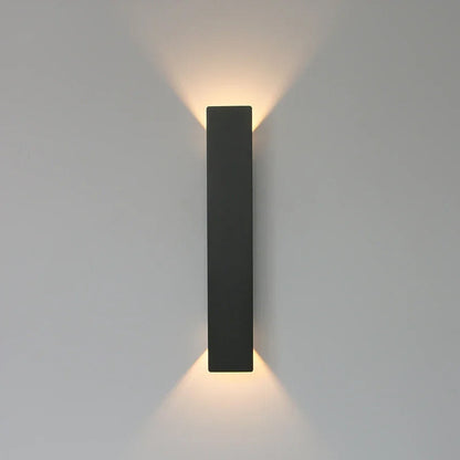 Outdoor Schwarze LED Wandleuchte Aluminium Modern