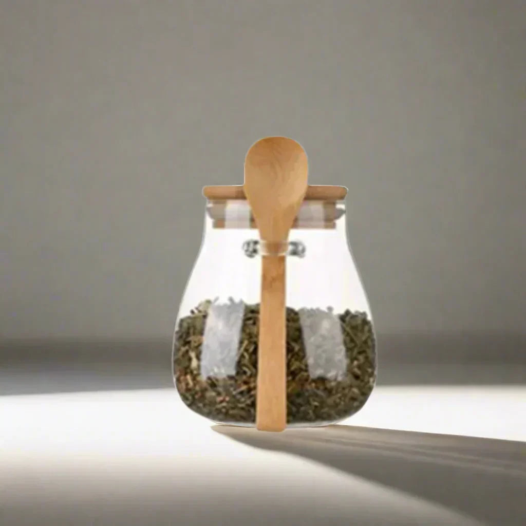 Luftdichter Glasbehälter für Zucker, Tee und Kaffee – Hochwertiges Glas mit hermetischem Deckel für Frische