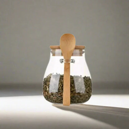Luftdichter Glasbehälter für Zucker, Tee und Kaffee – Hochwertiges Glas mit hermetischem Deckel für Frische