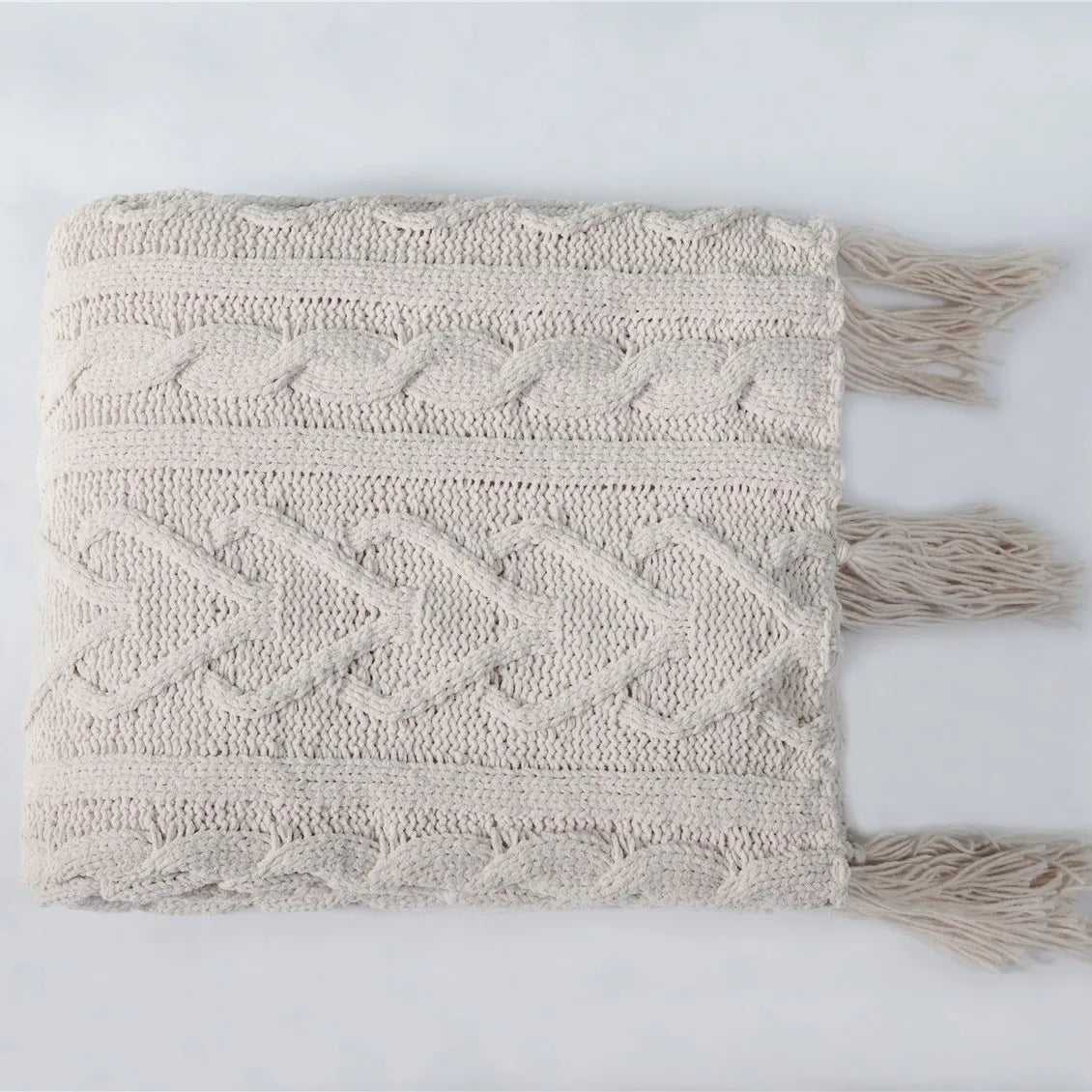 Garduru - Weiche Chenille-Strickdecke für Bett und Sofa