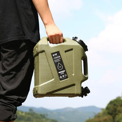 12L Tragbarer Wasserkanister mit Hahn – Outdoor Camping Essential