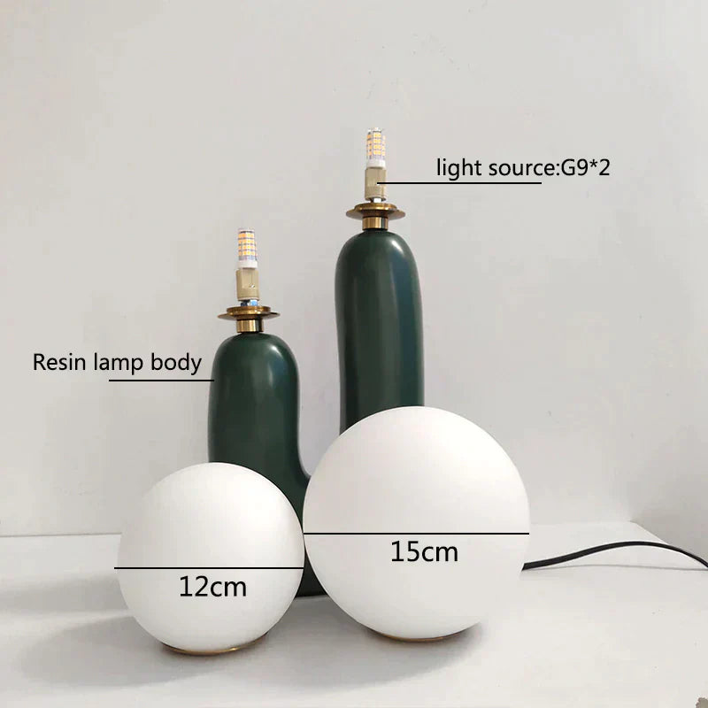 Moderne Tischlampe Kaktus – Kreative und elegante Beleuchtung mit Glasglobes