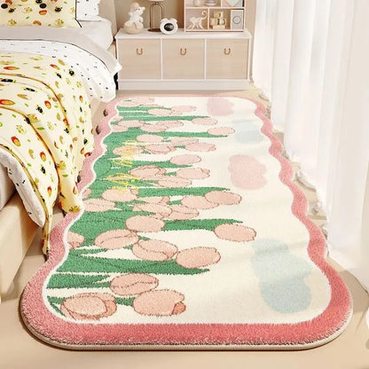Floraler Cashmere Schmutzresistenter Teppich