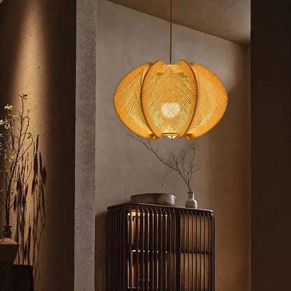 Moderne Holz Hanfseil Pendelleuchte – Retro E27 Lampe für Schlafzimmer und Bar