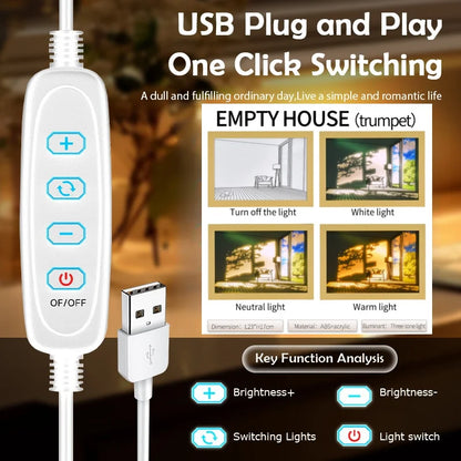 Modern dimmbares Lichtgemälde – Minimalistische leuchtende Kunst für Schlafzimmer & Wohnzimmer