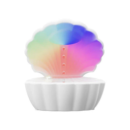 Shell Schlafhilfe Bluetooth Lautsprecher – RGB Nachtlicht mit Luftbefeuchter & Anti-Schwerkraft-Design