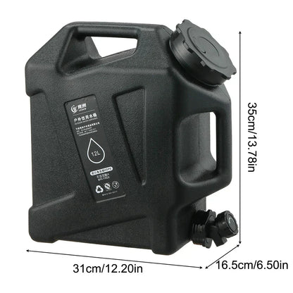12L Tragbarer Wasserkanister mit Hahn – Outdoor Camping Essential