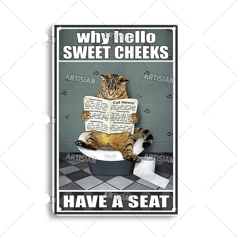 Vintage Cat | Metallposter