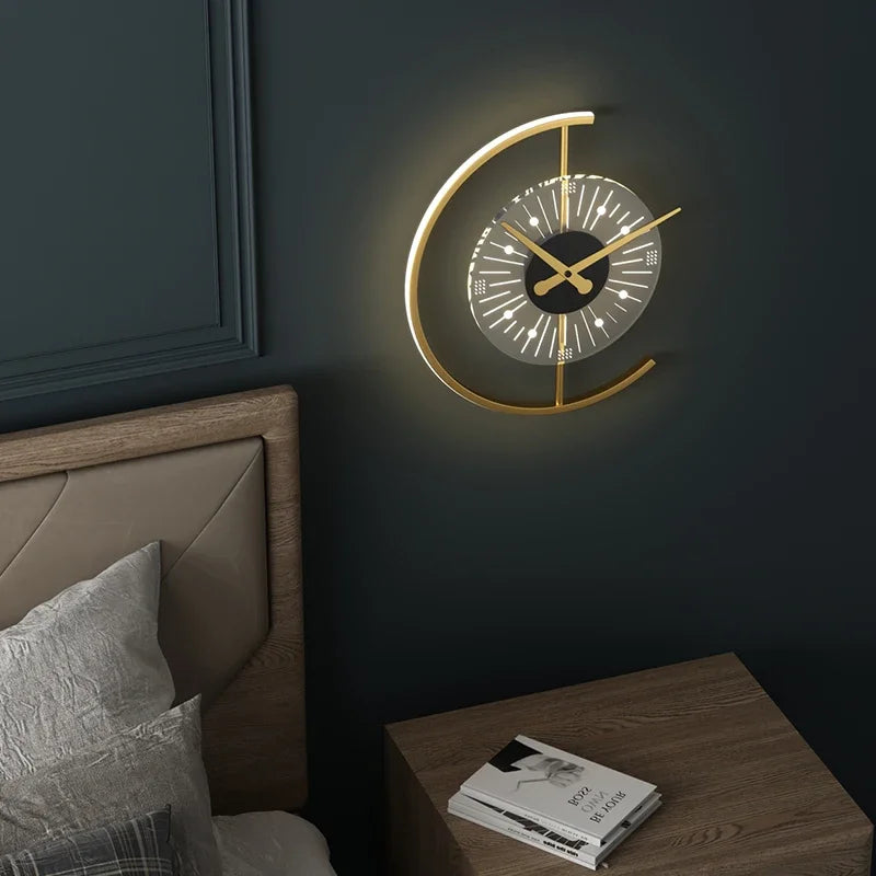 Leuchtende Uhr | Schönes modernes nordisches Design