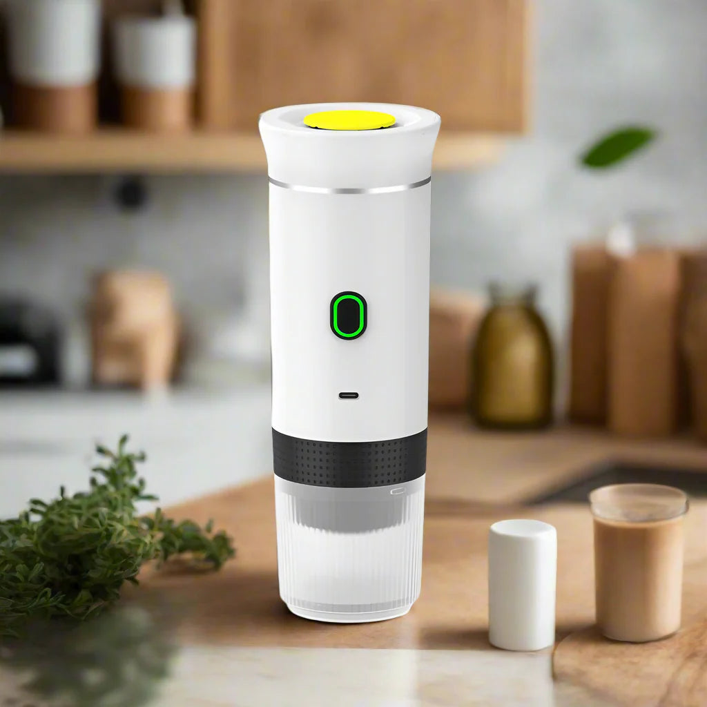 Tragbare kabellose Espresso-Maschine – 3-in-1 Kaffeemaschine für Reisen und Zuhause