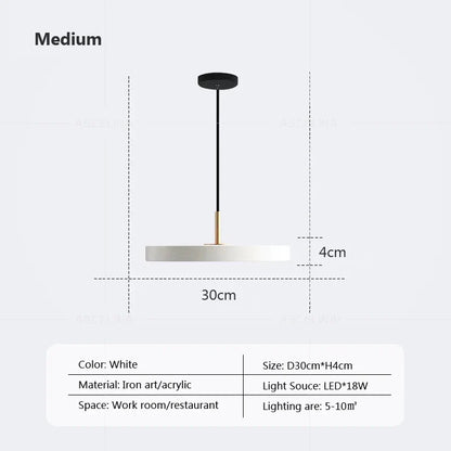 Minimalistische Metall Hängeleuchte