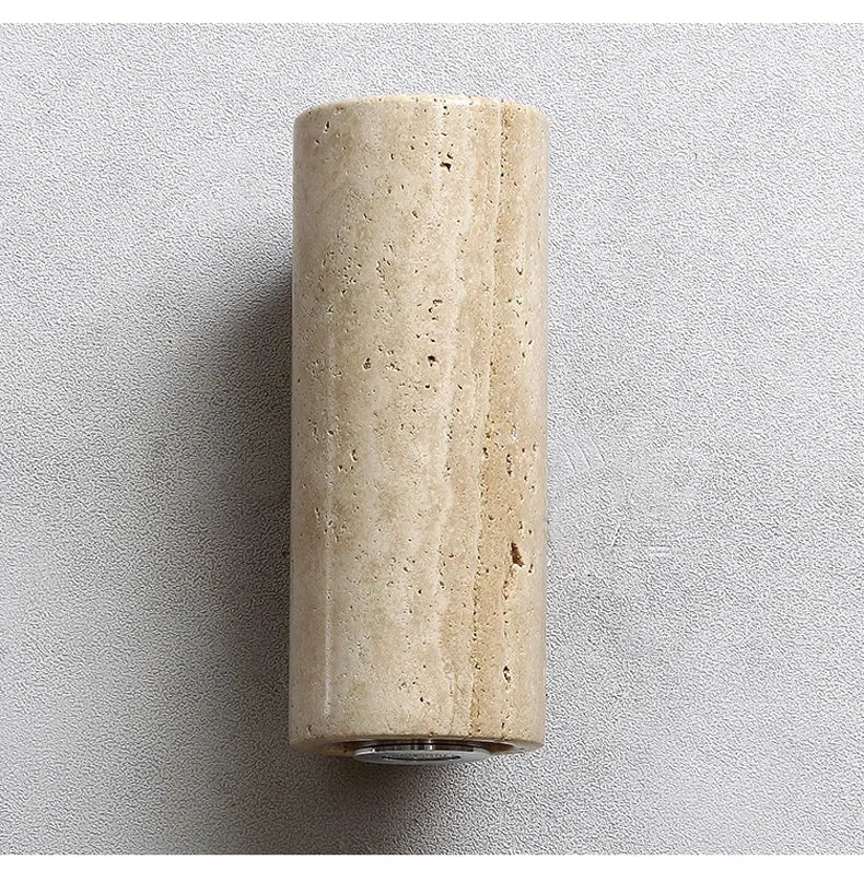 Stein Wandlicht mit natürlichem Travertin-Design