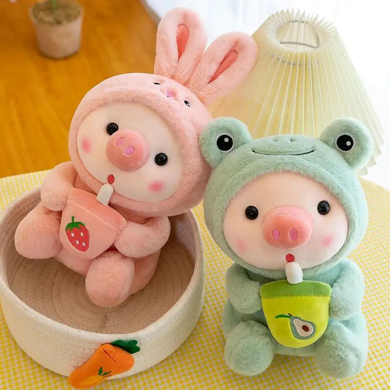 Royelux Bubble Tea Plüschspielzeug - Liebliche Tier-Themen Kuschelkissen