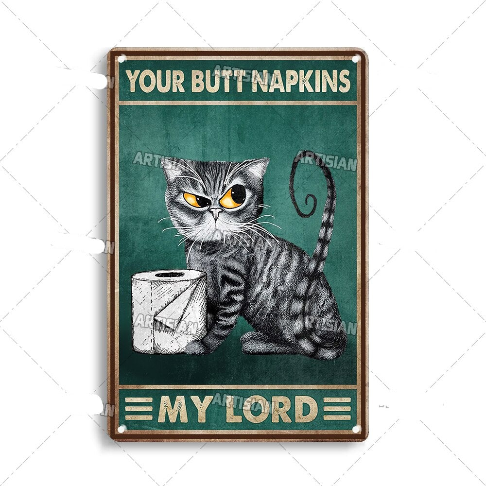 Vintage Cat | Metallposter