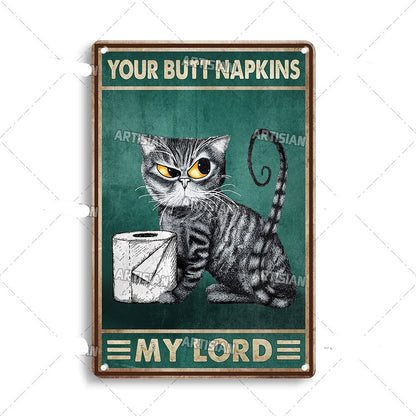 Vintage Cat | Metallposter