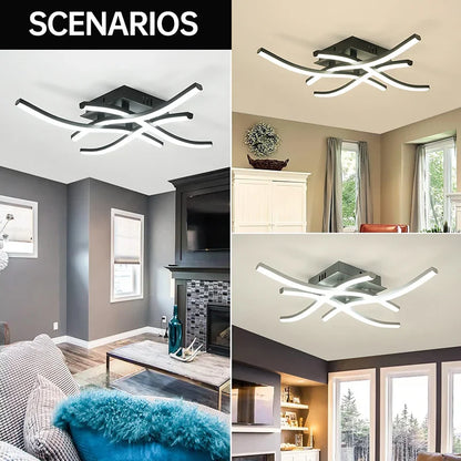 LED Deckenlampe Modern 3-Farben Dimmbare Deckenleuchte