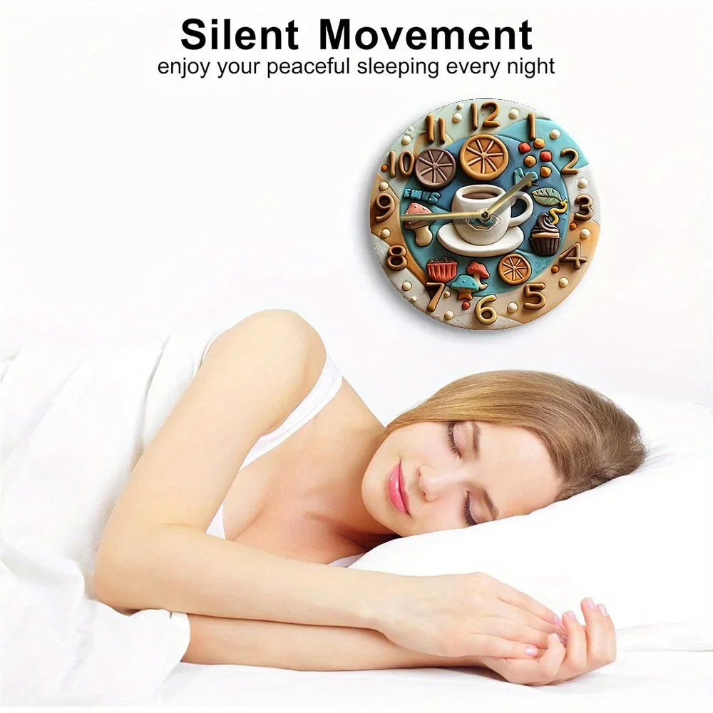 Stille Kaffeek Uhr DIY Deko