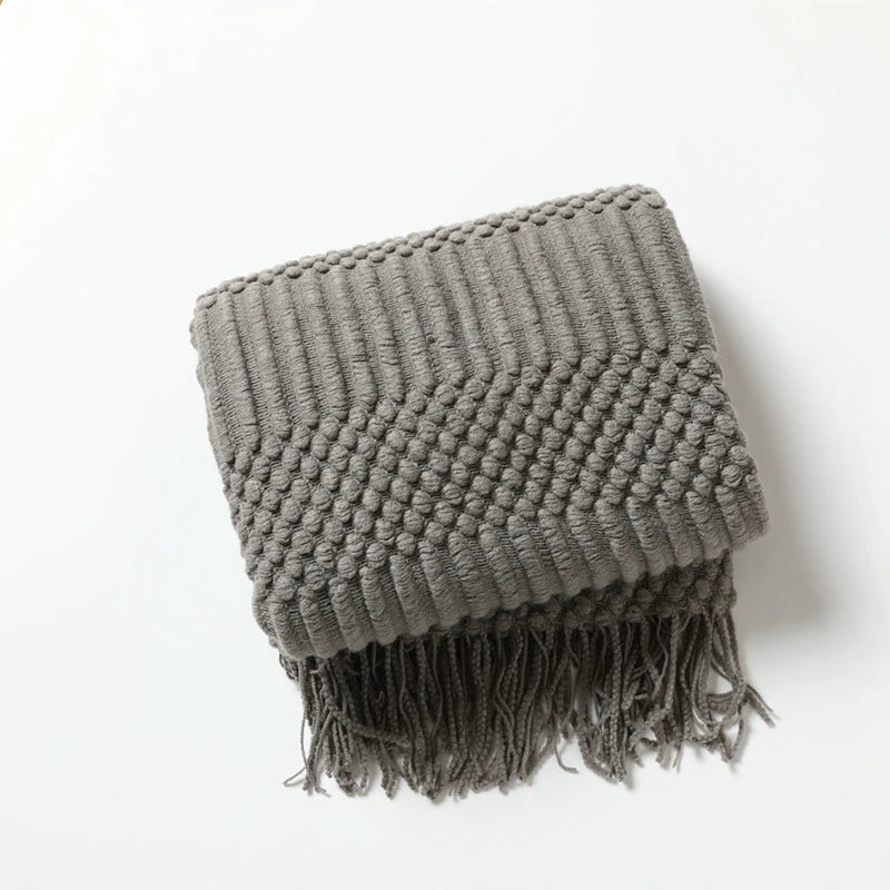 Garduru - Vintage Strickdecke für Sofa