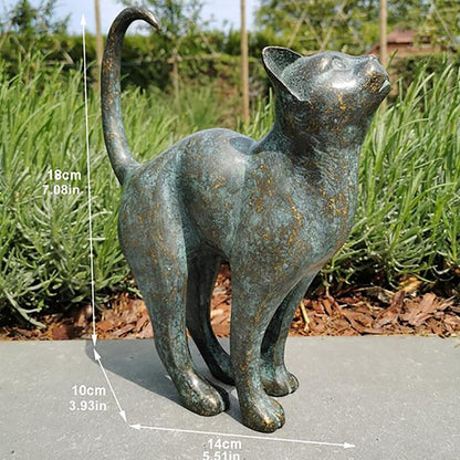 Verzaubernde Gartenkatzen-Statuen - Purr-fekte Harzdekoration