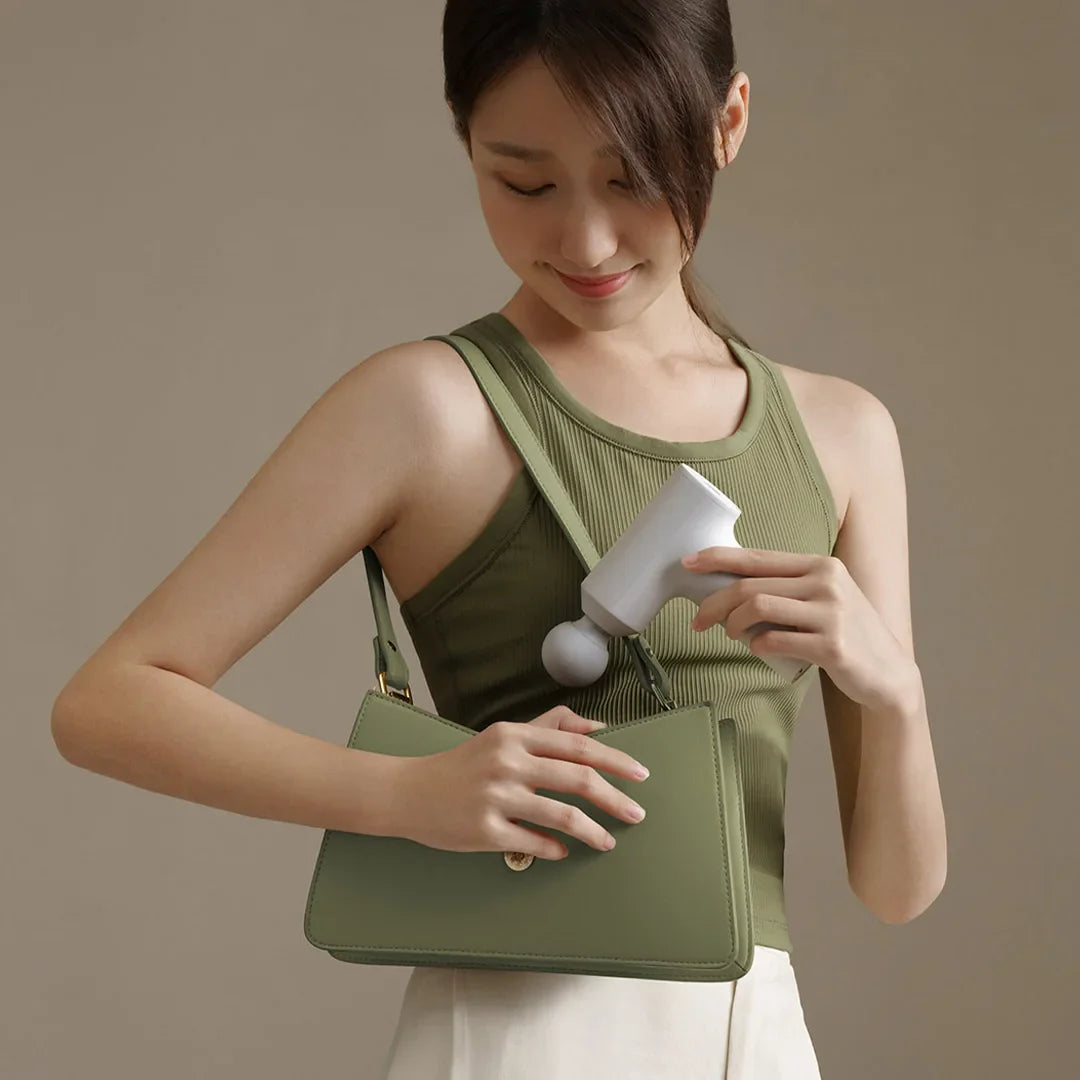 Xiaomi Mini Faszien Massagepistole – Tragbar 12kg Schub, Intelligente Zahnradgedächtnis, 2500rpm