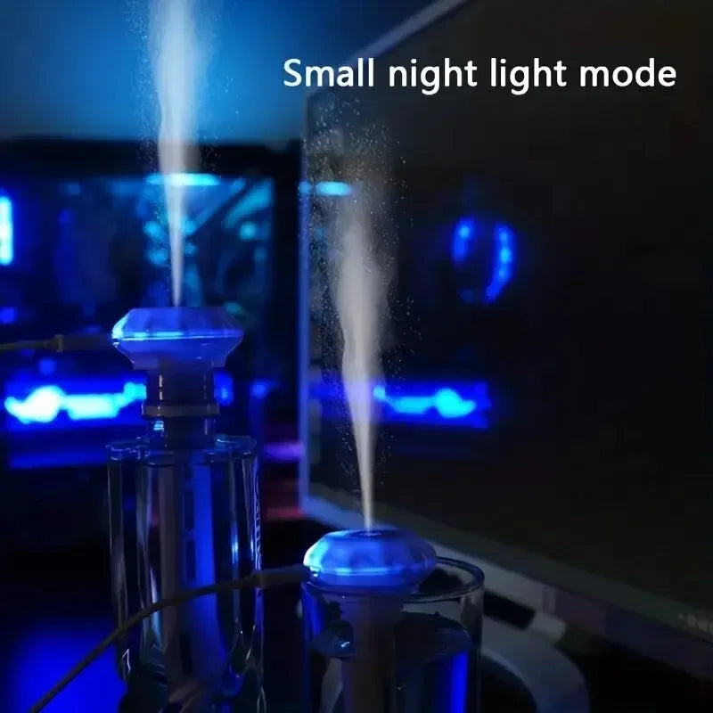 Super leiser tragbarer Nebelbefeuchter für Büro, Schlafzimmer, Auto, verstellbare Länge, keine Wasserflasche erforderlich