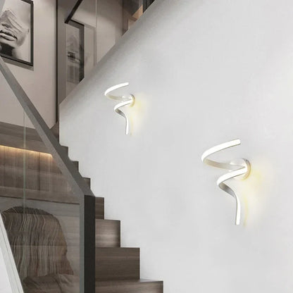 Spiral Minimalistische LED Wandlampe