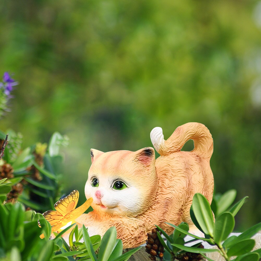 Solar-Katzen- und Schmetterlings-Gartenleuchten